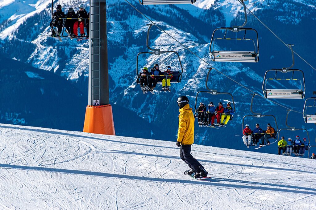 skilessen betekent ook veel in de lift zitten