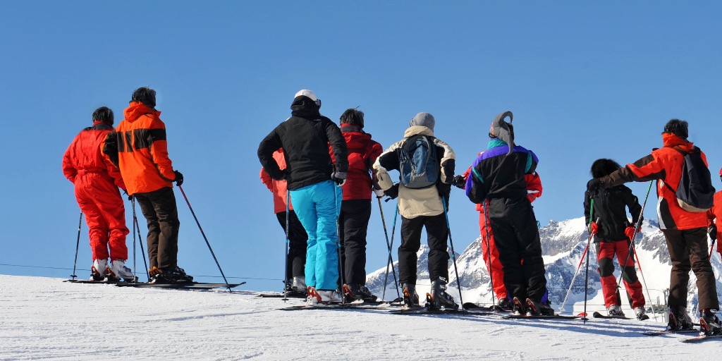 wintersport groepsreis singles in Franse Alpen